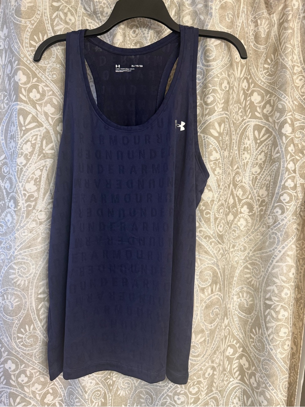 Under Armour Sheer Navy Women's Racerback Performance Tank